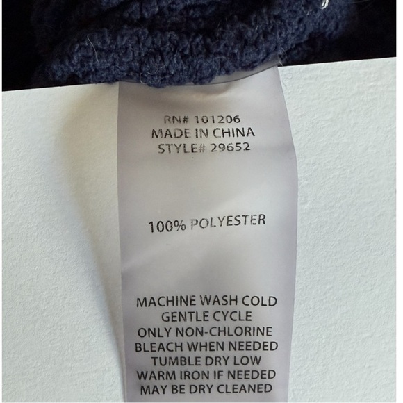 Soft Surroundings Navy Ribbed Knit Tunic Sweater XS Cozy Soft Luxe - Picture 10 of 10